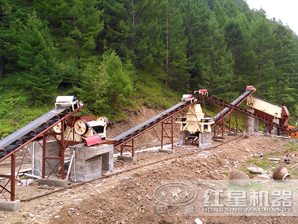 尾礦制砂現(xiàn)場(chǎng)