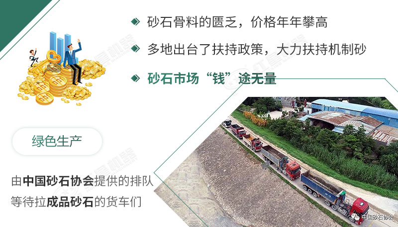 等待拉成品砂的貨車 等待拉成品砂的貨車