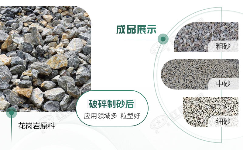 花崗巖制砂機(jī)效果 花崗巖制砂機(jī)效果