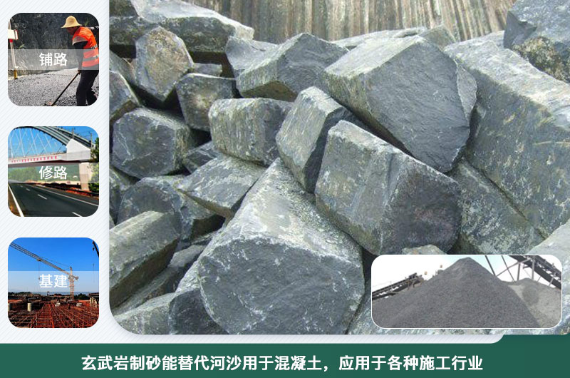 玄武巖制砂能替代河沙用于混凝土？制砂設備種類有幾種