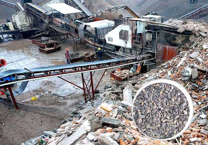 紅星移動式破碎機，出料粒型好